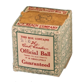 1920s Official American League Baseball With Original Box